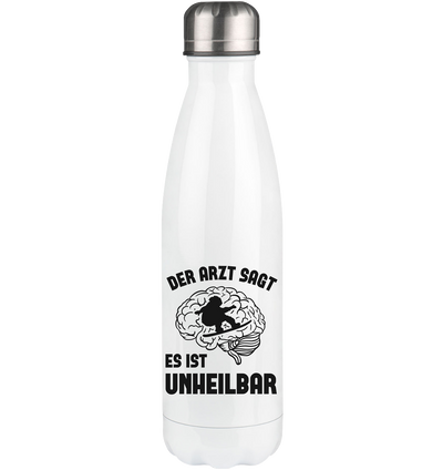 Der Arzt Sagt Es Ist Unheilbar - Edelstahl Thermosflasche snowboarden 500ml