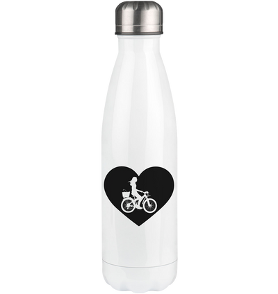 Heart 1 and Cycling - Edelstahl Thermosflasche fahrrad 500ml