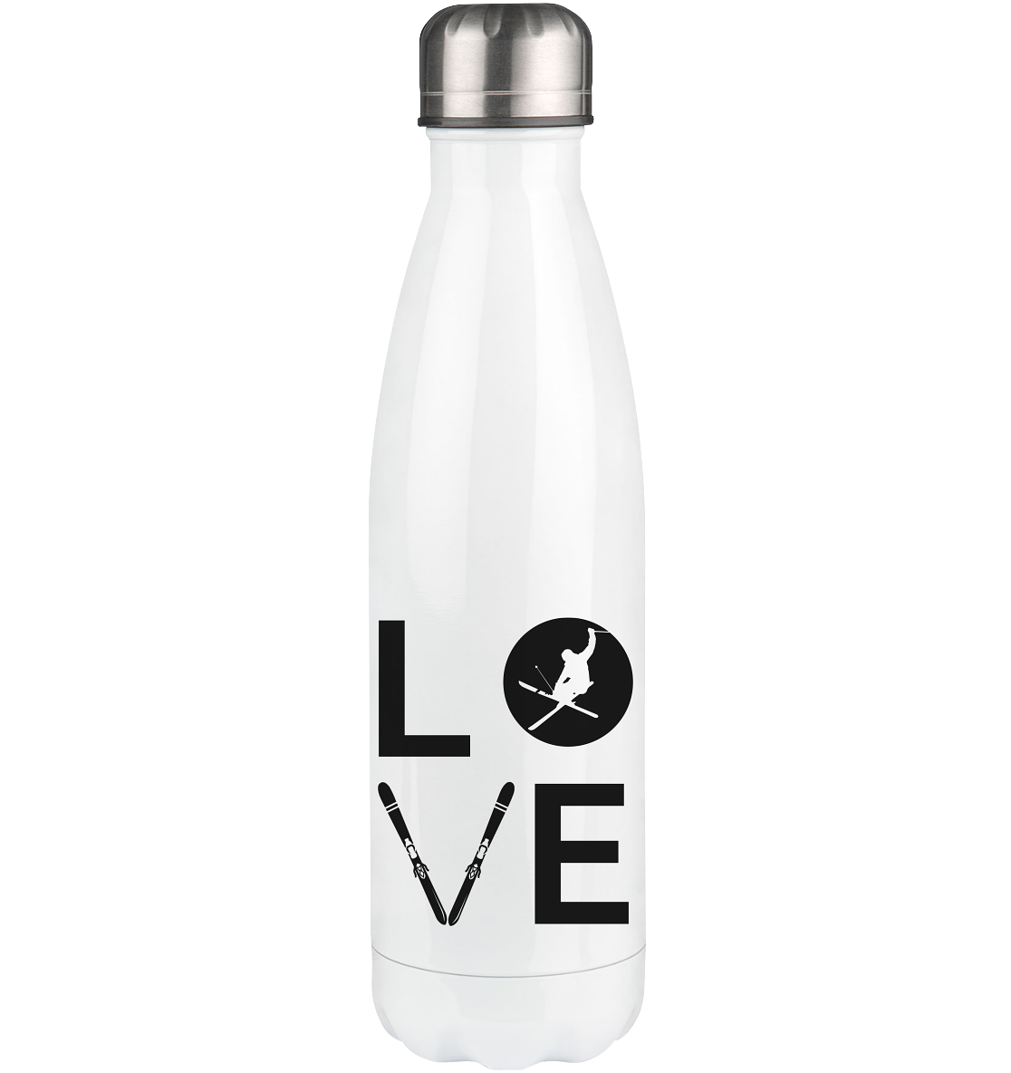 LOVE - Edelstahl Thermosflasche klettern ski 500ml