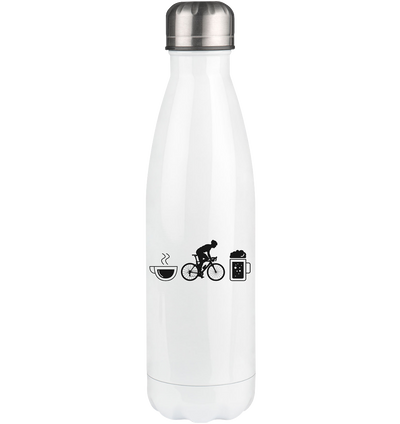 Coffee Beer and Cycling - Edelstahl Thermosflasche fahrrad 500ml