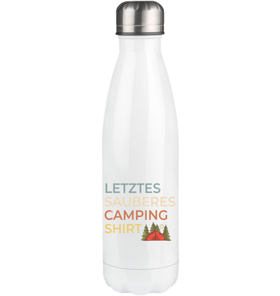 Letztes sauberes Camping Shirt - Edelstahl Thermosflasche camping 500ml