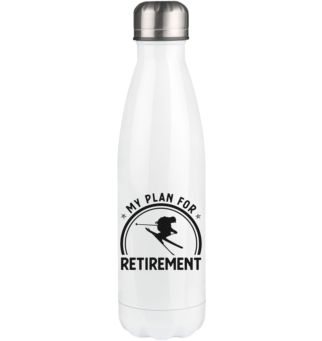 My Plan For Retirement - Edelstahl Thermosflasche klettern ski 500ml