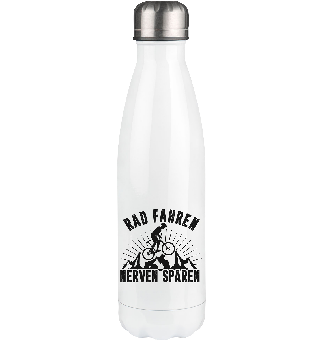 Rad fahren Nerven sparen - Edelstahl Thermosflasche fahrrad 500ml