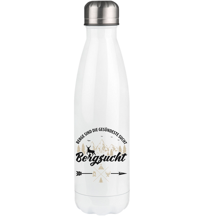 Bergsucht - Edelstahl Thermosflasche berge klettern 500ml