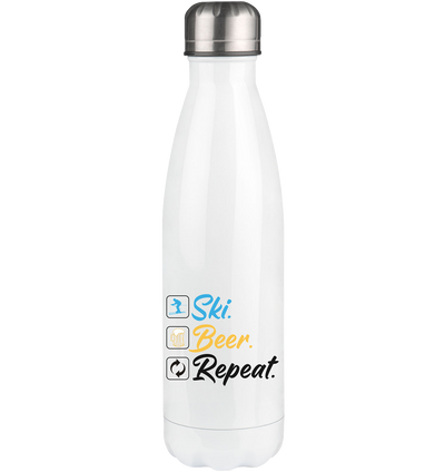 Ski. Beer. Repeat. - (S.K) - Edelstahl Thermosflasche klettern 500ml