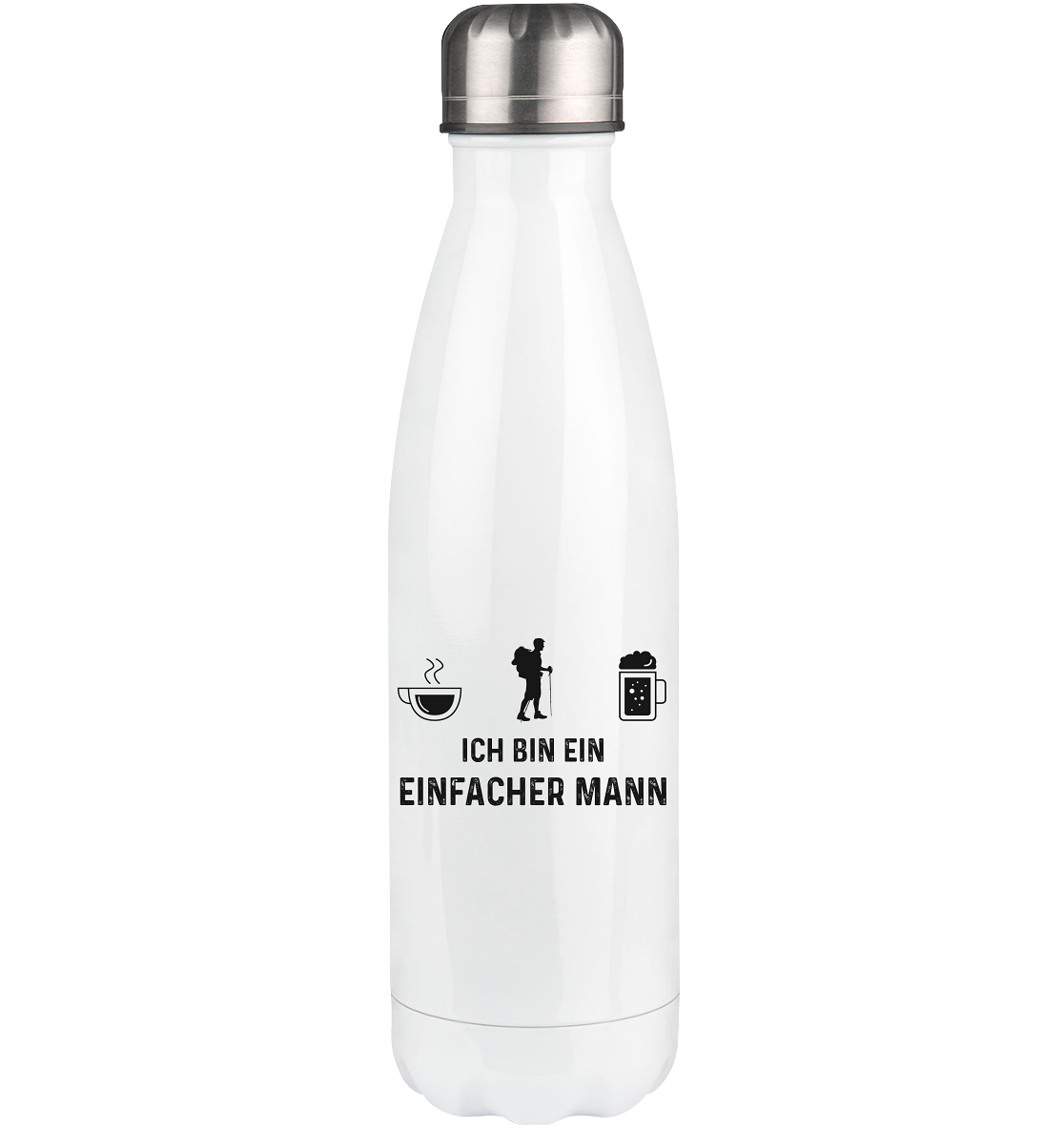 Ich Bin Ein Einfacher Mann - Edelstahl Thermosflasche wandern 500ml