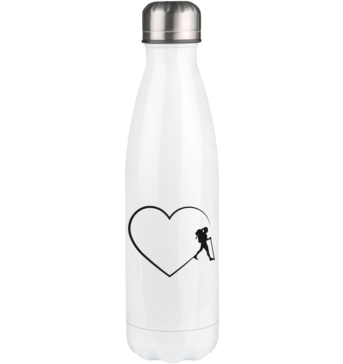 Heart 2 and Hiking - Edelstahl Thermosflasche wandern 500ml