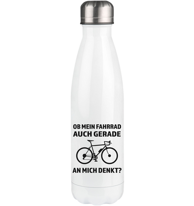 Ob mein Fahrrad gerade an mich denkt - Edelstahl Thermosflasche fahrrad 500ml