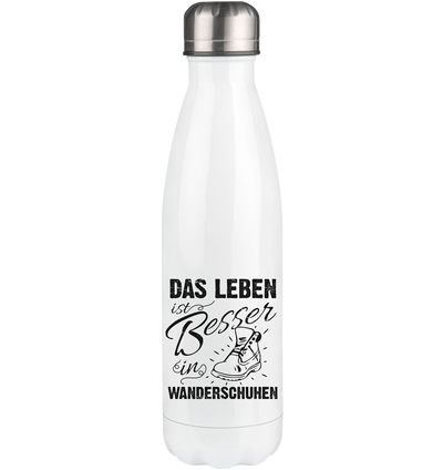 Leben besser in Wanderschuhen - Edelstahl Thermosflasche wandern 500ml