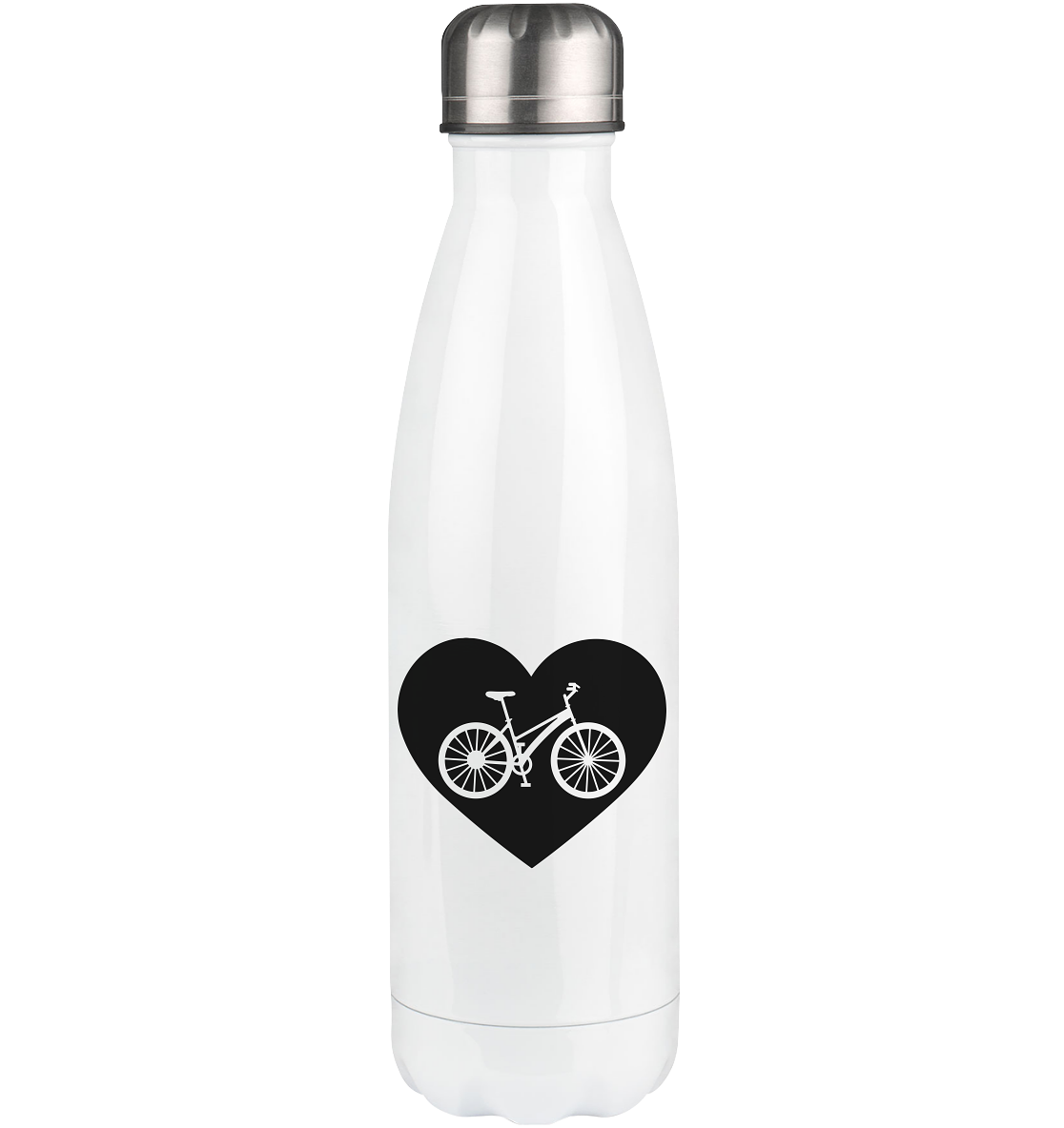 Heart 1 and Bicycle - Edelstahl Thermosflasche fahrrad 500ml