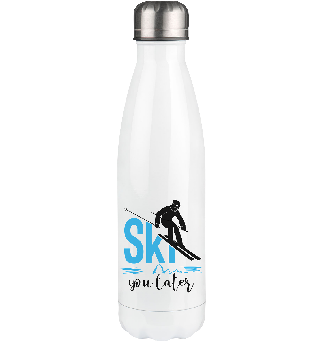 Ski you later - (S.K) - Edelstahl Thermosflasche klettern 500ml