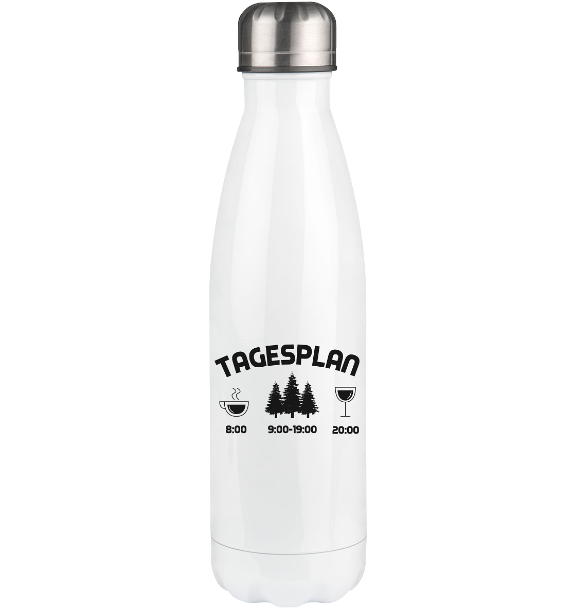 Tagesplan 3 - Edelstahl Thermosflasche camping 500ml