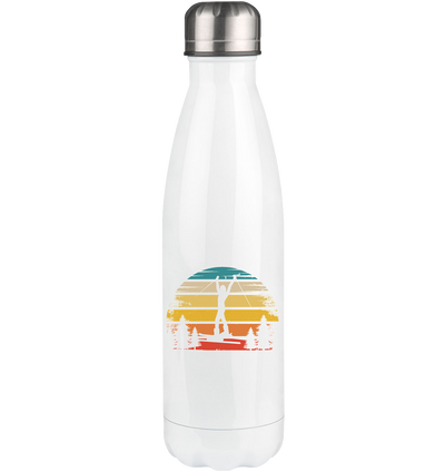 Retro Sun and Skiing - Edelstahl Thermosflasche klettern ski 500ml