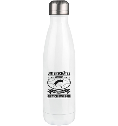 Unterschatze Niemals Einen Alten Gleitschirmflieger - Edelstahl Thermosflasche berge 500ml