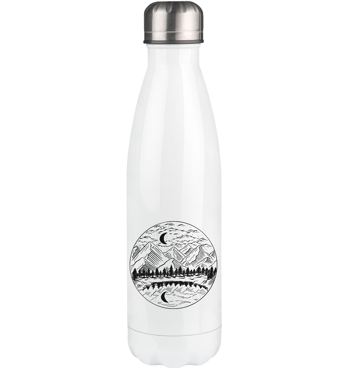 Bergland - Edelstahl Thermosflasche berge 500ml