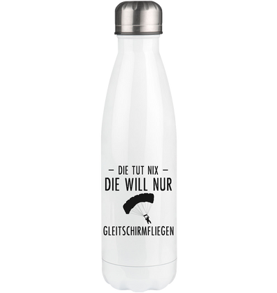 Die Tut Nix Die Will Nur Gleitschirmfliegen - Edelstahl Thermosflasche berge 500ml