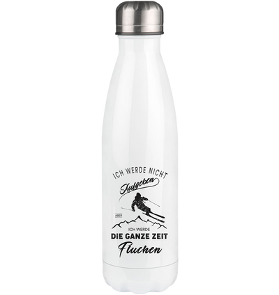 Nicht aufgeben aber fluchen - Ski - Edelstahl Thermosflasche klettern ski 500ml