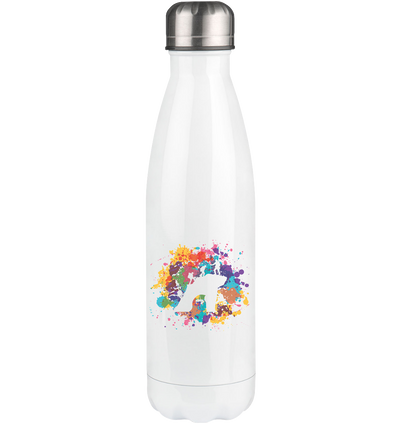 Colorful Splash and Climbing - Edelstahl Thermosflasche klettern 500ml