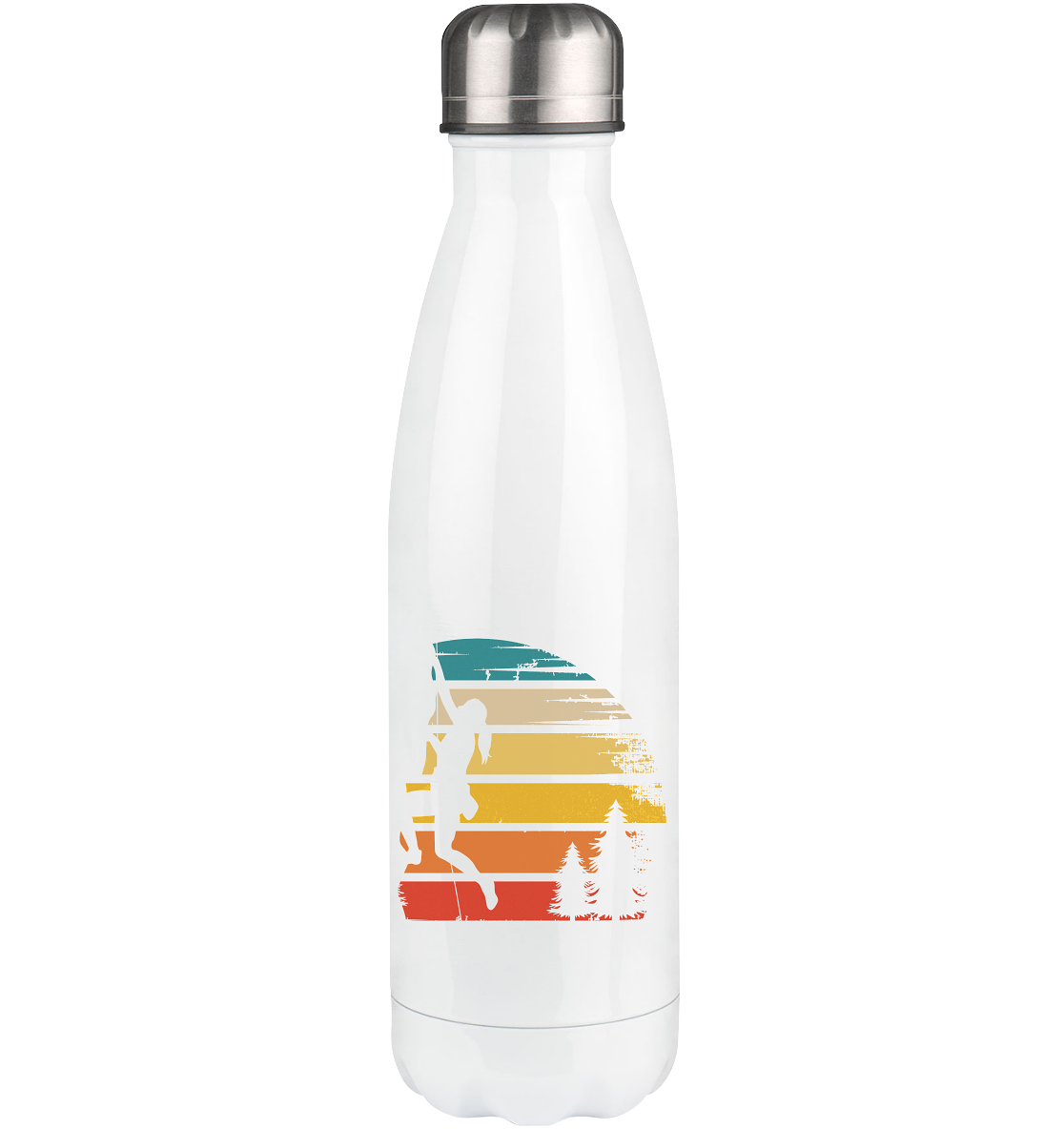 Retro Sun and Climbing - Edelstahl Thermosflasche klettern 500ml