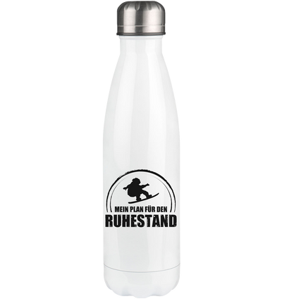 Mein Plan Fur Den Ruhestand - Edelstahl Thermosflasche snowboarden 500ml