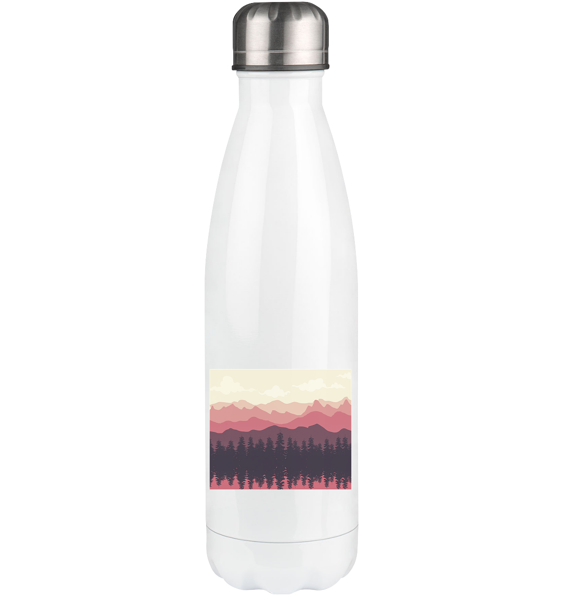 Berglandschaft - Edelstahl Thermosflasche berge 500ml