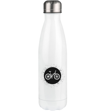 Circle with Splash and Bicycle - Edelstahl Thermosflasche fahrrad 500ml