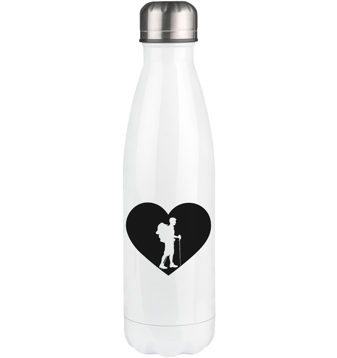 Heart 1 and Hiking - Edelstahl Thermosflasche wandern 500ml