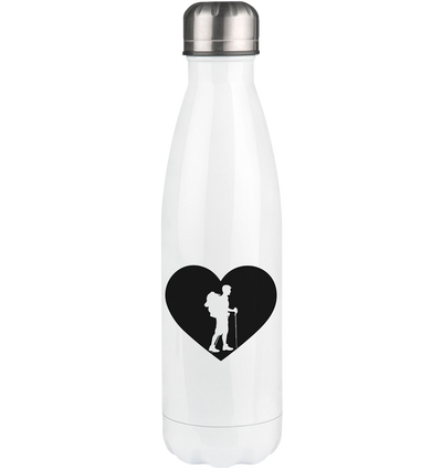 Heart 1 and Hiking - Edelstahl Thermosflasche wandern 500ml