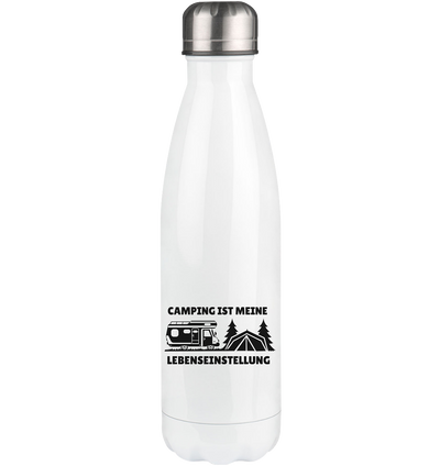 Camping ist meine Lebenseinstellung - Edelstahl Thermosflasche camping 500ml