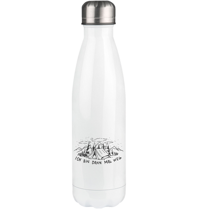 Ich bin dann mal weg - Edelstahl Thermosflasche berge camping 500ml