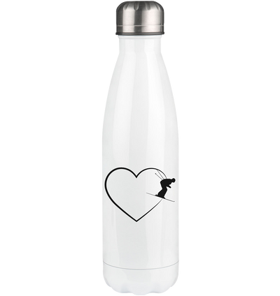 Heart 2 and Skiing - Edelstahl Thermosflasche klettern ski 500ml