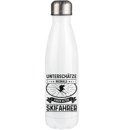 Unterschatze Niemals Einen Alten Skifahrer - Edelstahl Thermosflasche klettern ski 500ml