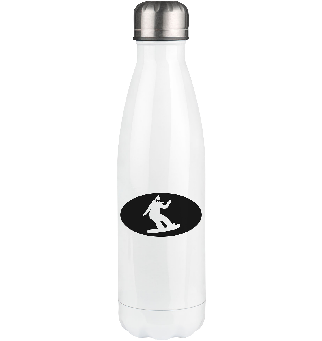 Semicircle and Snowboarding - Edelstahl Thermosflasche snowboarden 500ml