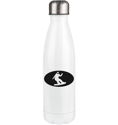 Semicircle and Snowboarding - Edelstahl Thermosflasche snowboarden 500ml