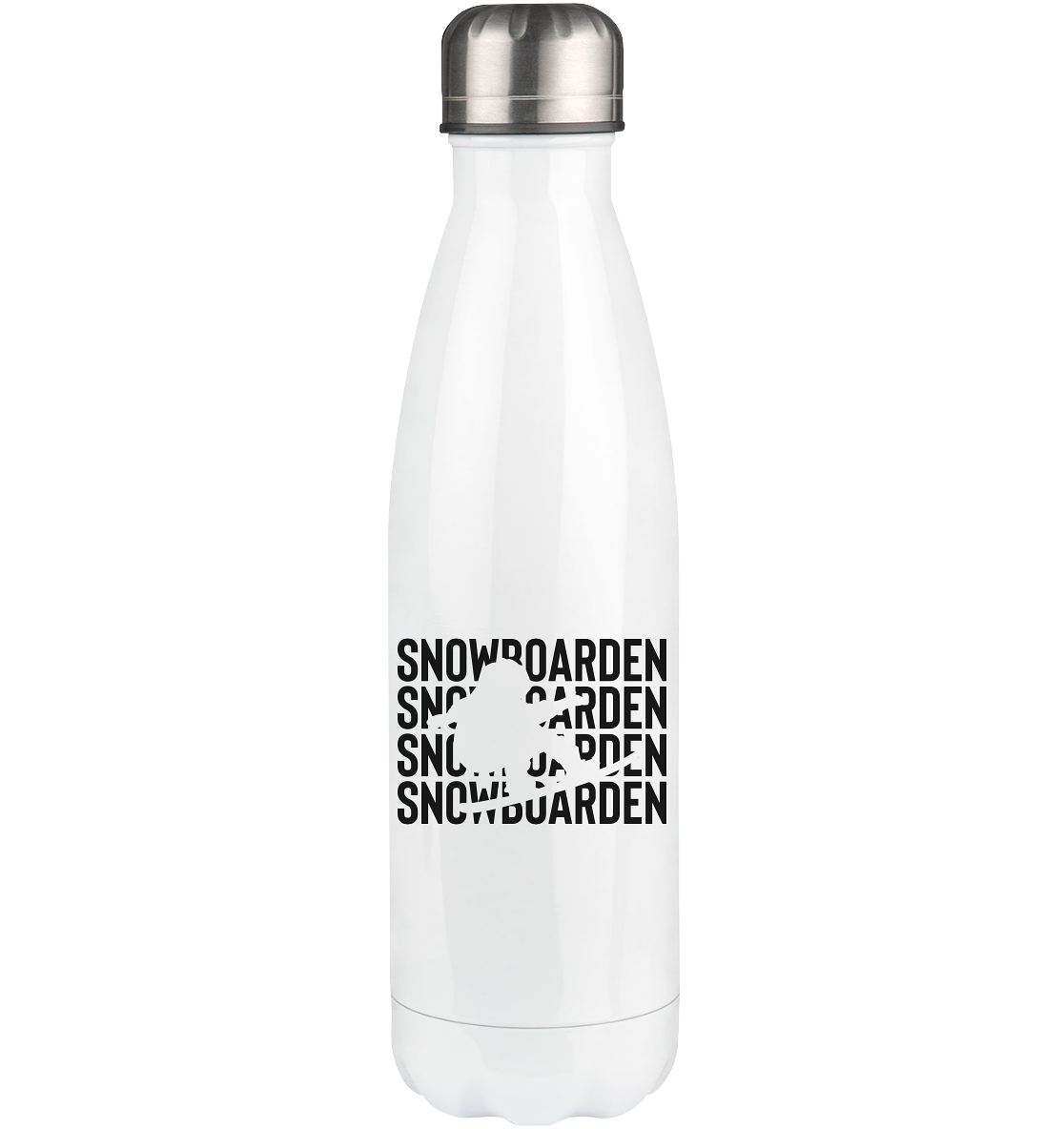 Snowboarden - Edelstahl Thermosflasche snowboarden 500ml