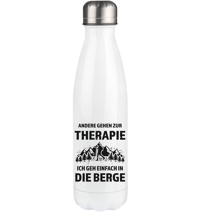 Therapie Ich geh einfach in die Berge - Edelstahl Thermosflasche berge wandern 500ml