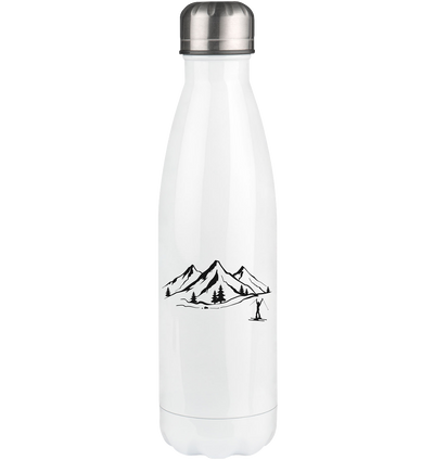 Mountain 1 and Skiing - Edelstahl Thermosflasche klettern ski 500ml