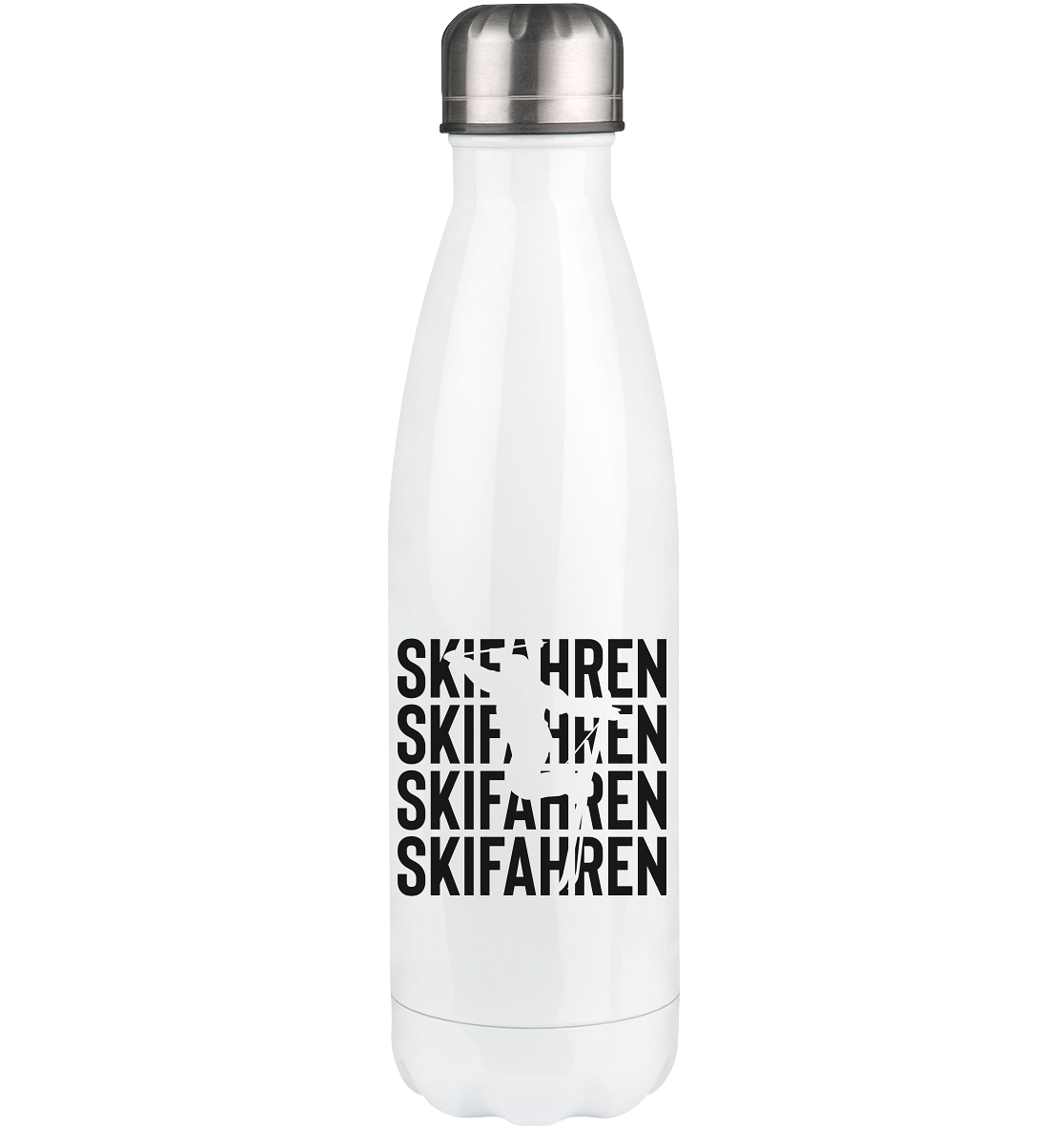 Skifahren - Edelstahl Thermosflasche klettern ski 500ml