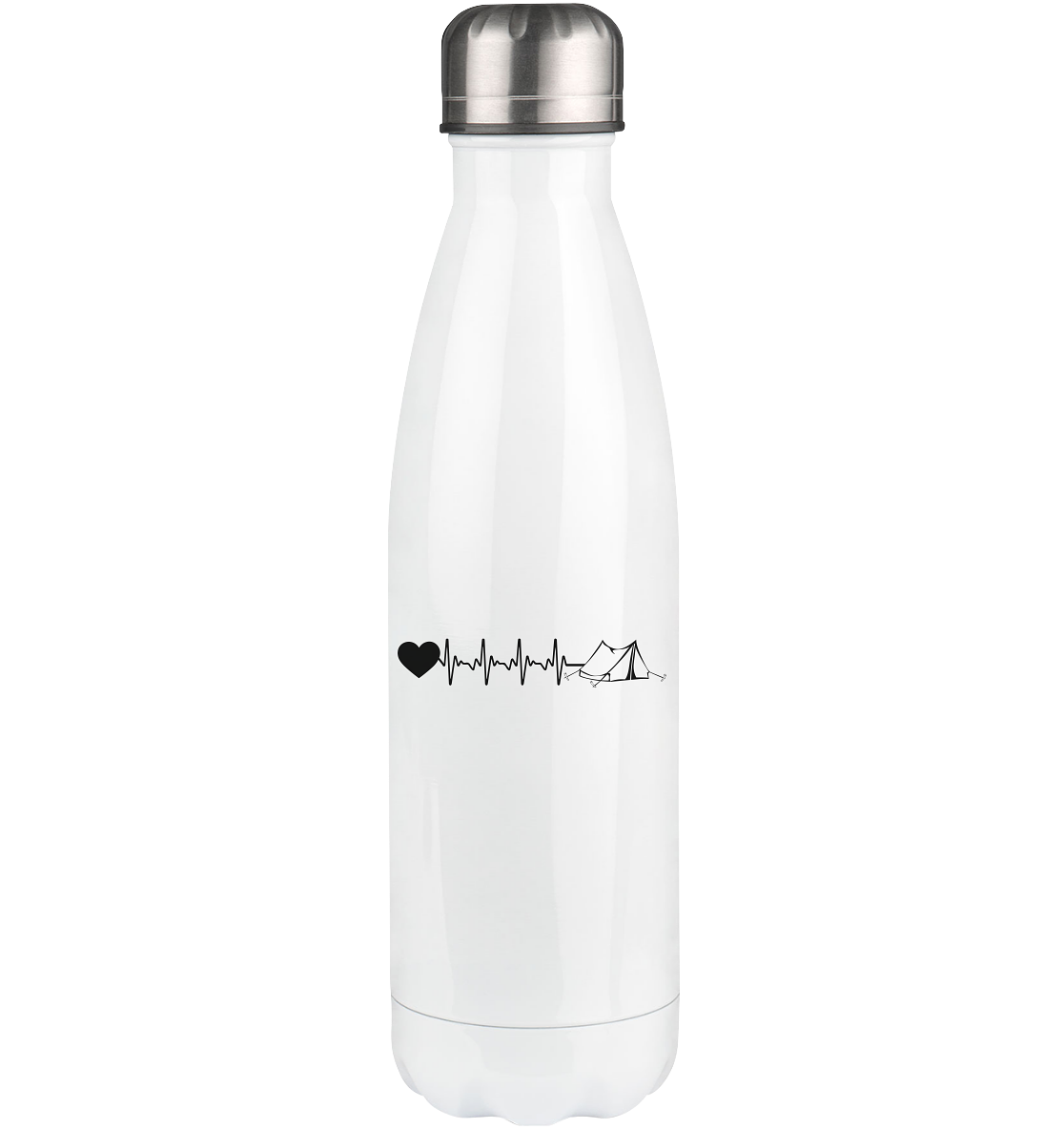 Heartbeat Heart and Camping - Edelstahl Thermosflasche camping 500ml