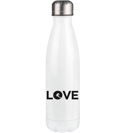 LOVE Skifahrer - Edelstahl Thermosflasche klettern ski 500ml