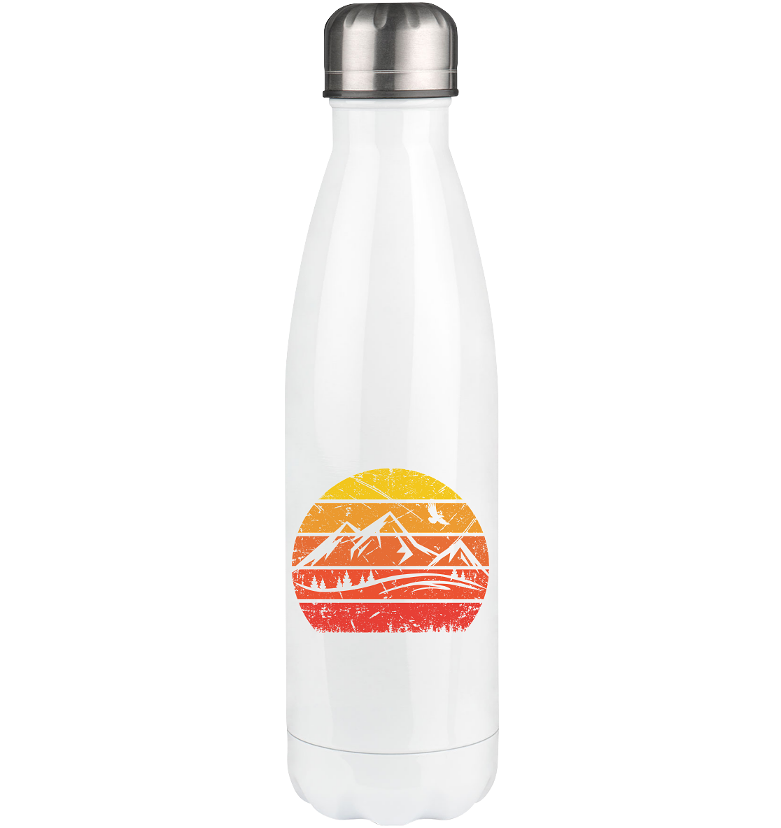 Vintage Sun and Mountain - Edelstahl Thermosflasche berge 500ml