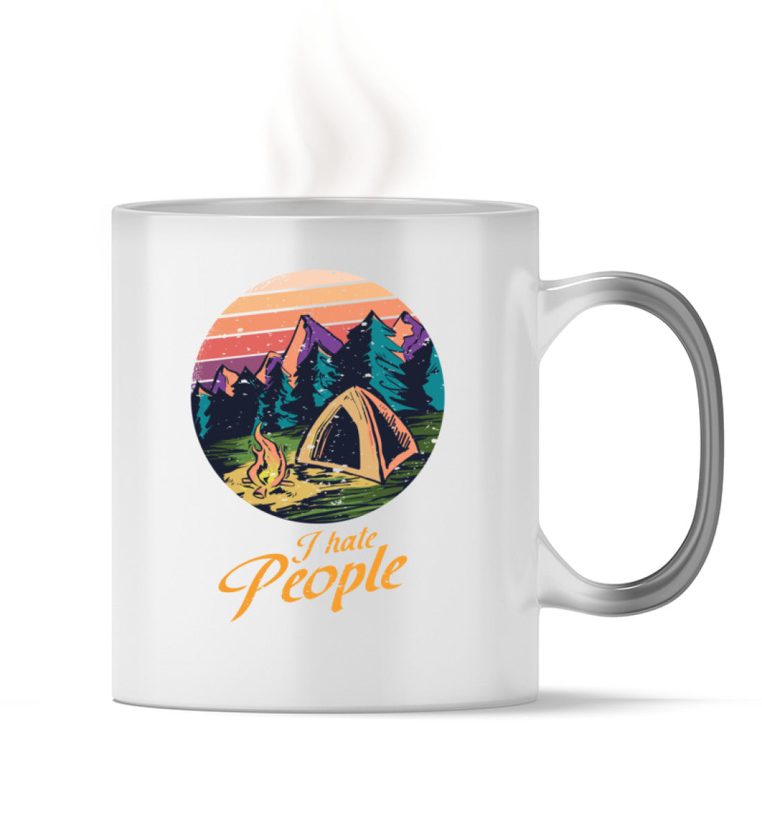 I hate People - Zauber Tasse camping Default Title