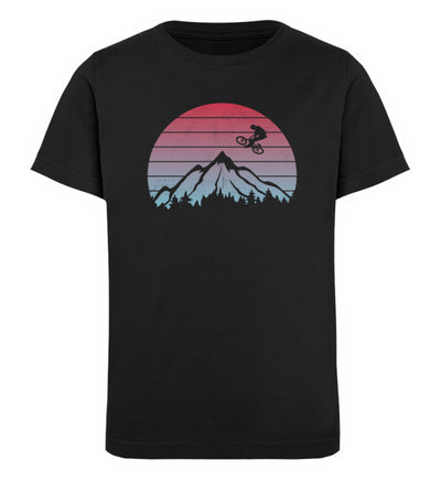 Mountainbiken Vintage - Kinder Premium Organic T-Shirt mountainbike Schwarz