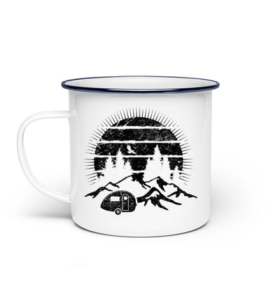 Camping Sonne Vintage - Emaille Tasse camping Default Title