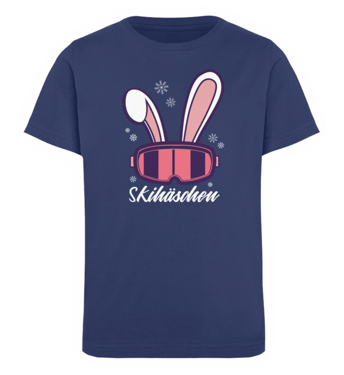 Skihäschen - Kinder Premium Organic T-Shirt Navyblau