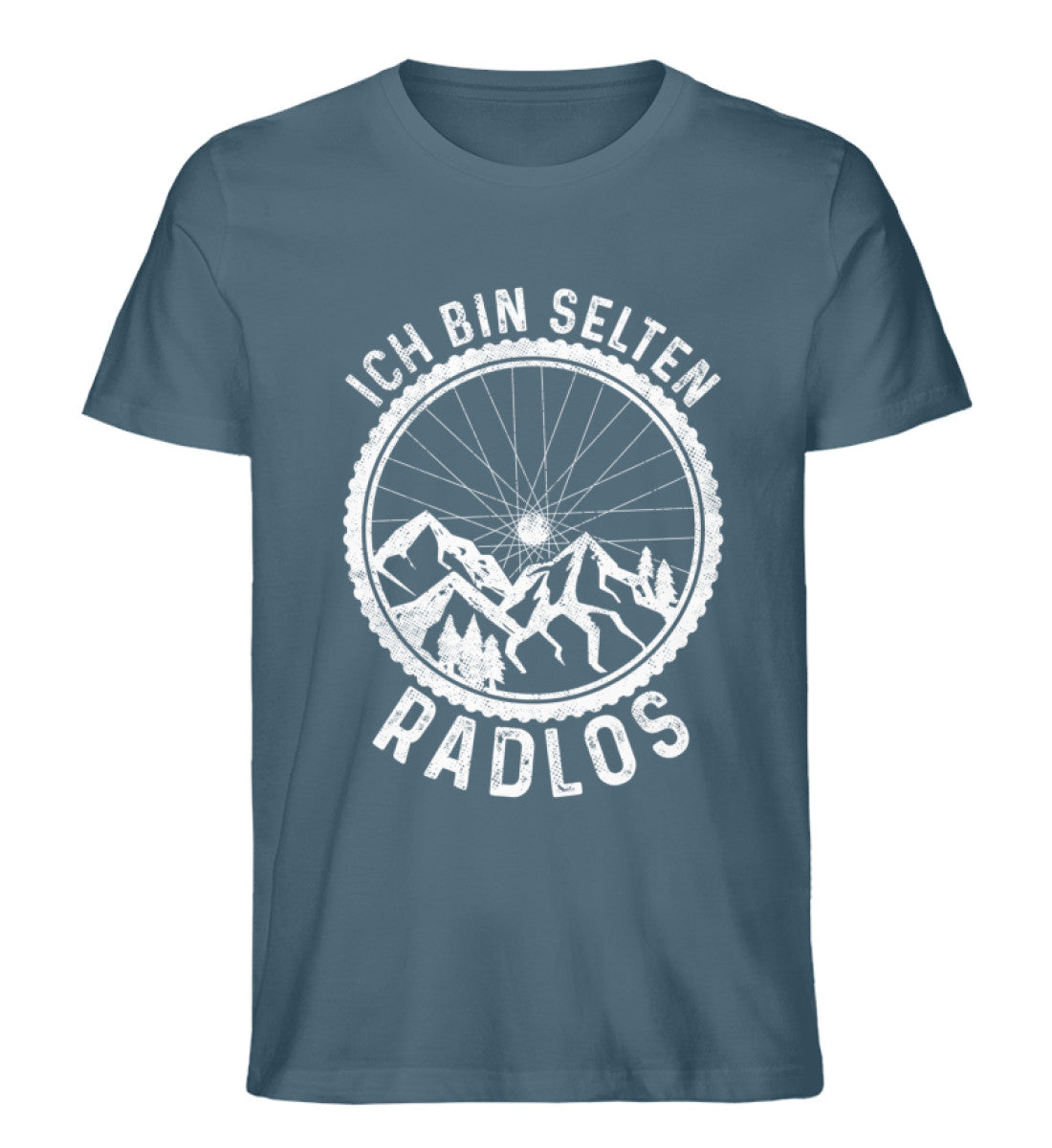 Ich bin selten radlos - Herren Premium Organic T-Shirt fahrrad mountainbike Stargazer