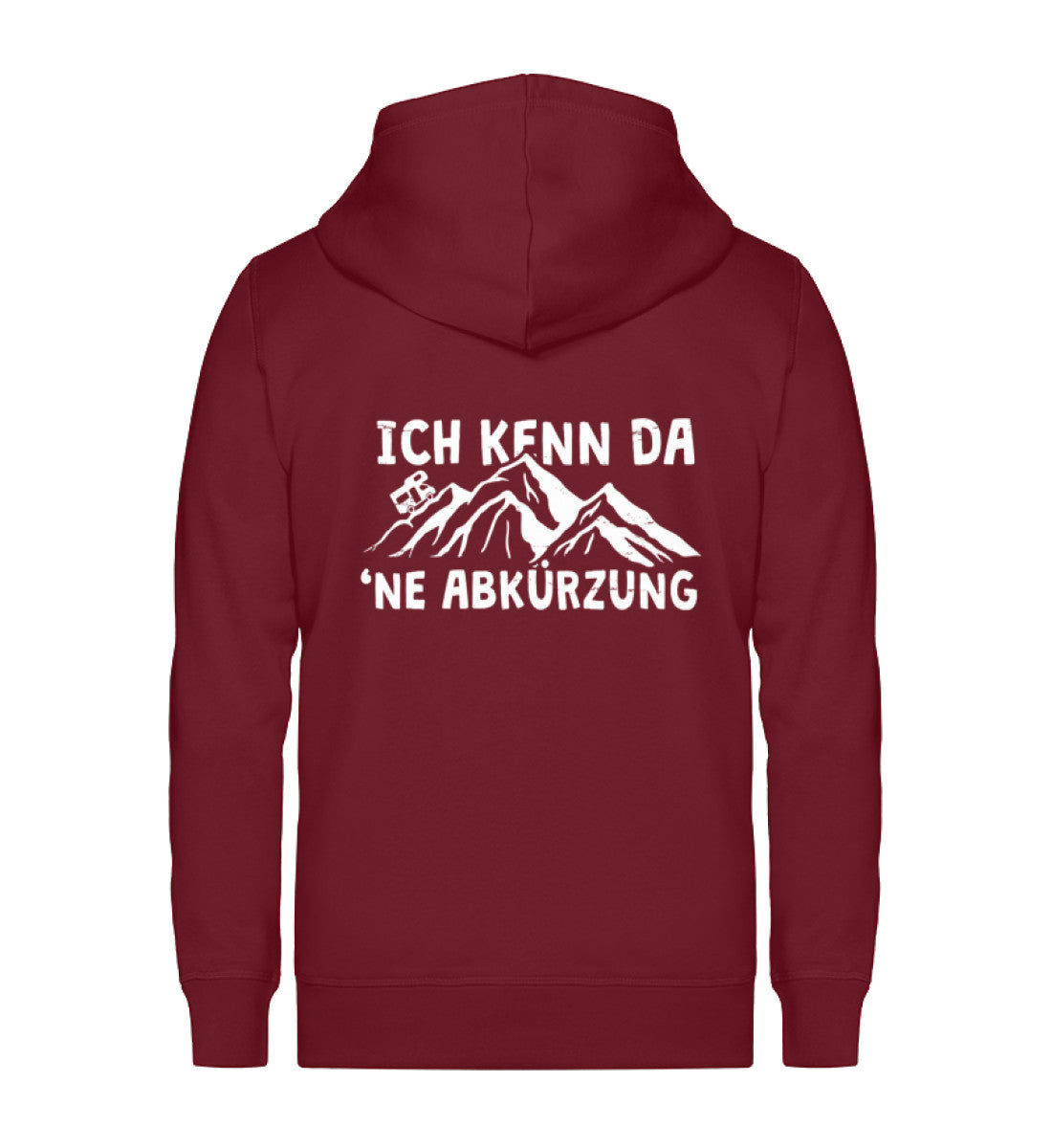 Ich kenn da ne Abkürzung - Wohnmobil ~ - Unisex Premium Organic Sweatjacke Weinrot