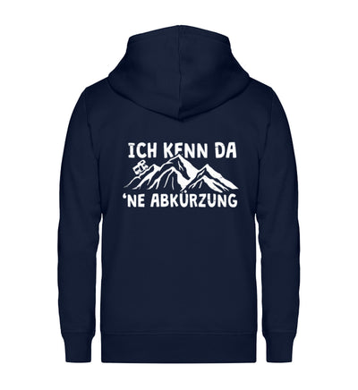 Ich kenn da ne Abkürzung - Wohnmobil ~ - Unisex Premium Organic Sweatjacke Navyblau