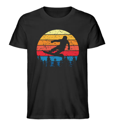 Snowboard Vintage -Herren Premium Organic T-Shirt Schwarz