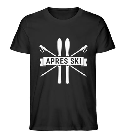 Apres Ski - Herren Organic T-Shirt ski Schwarz